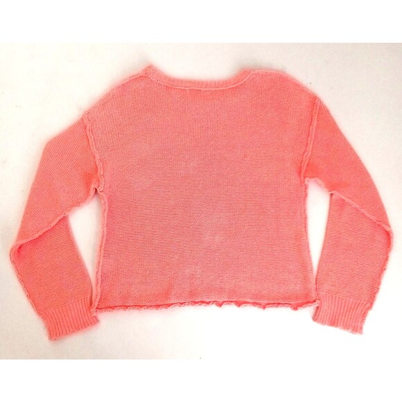 NWT By Together Hailee Pullover Oversize Sweater Salmon Cotton Loose Weave Sz M - Picture 6 of 6